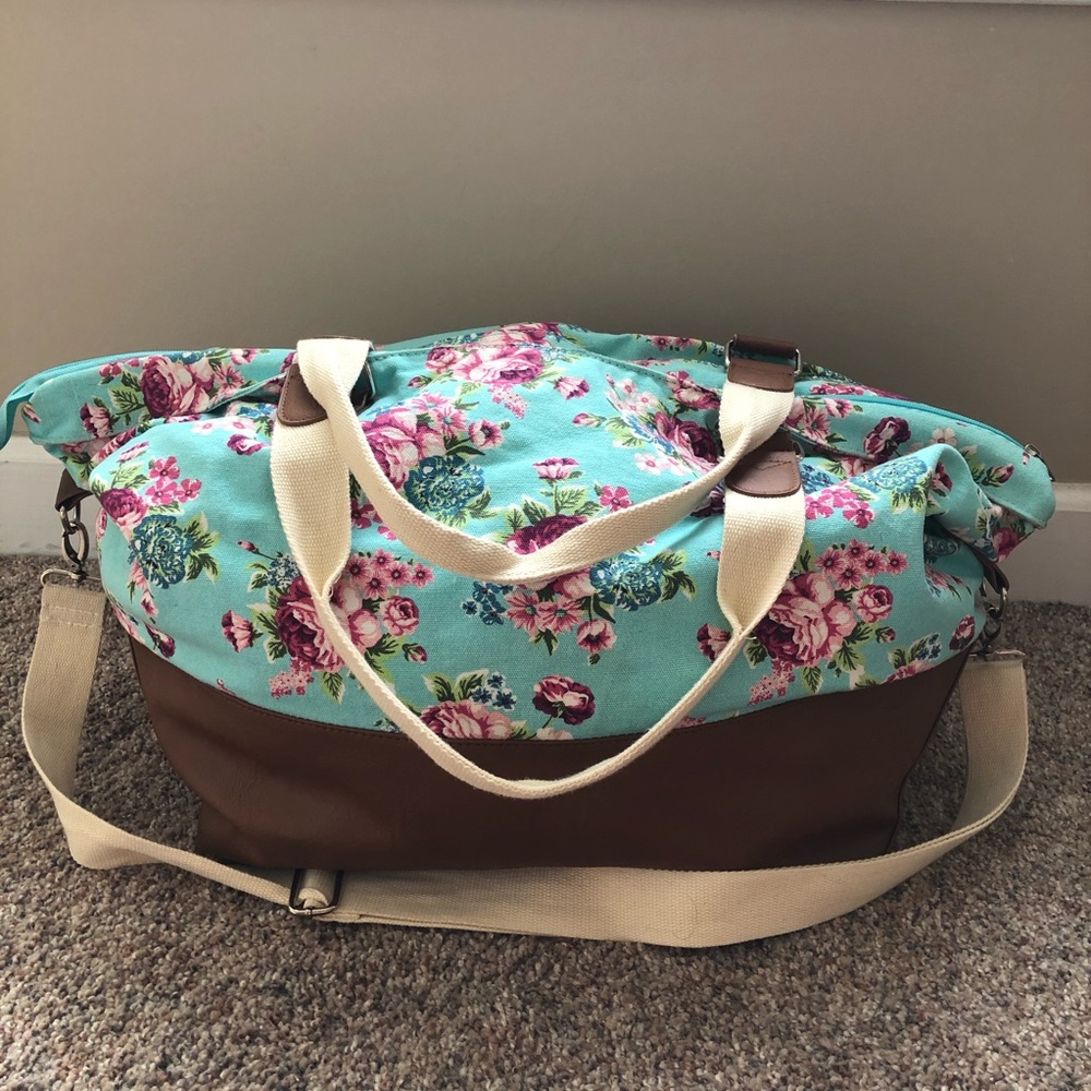 Candie’s Floral Weekender Duffle Bag